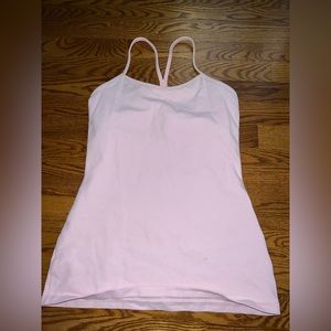 Pink lululemon tank top